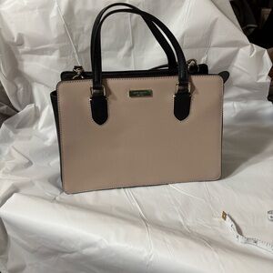 Kate Spade Beige and Black Satchel Crossbody